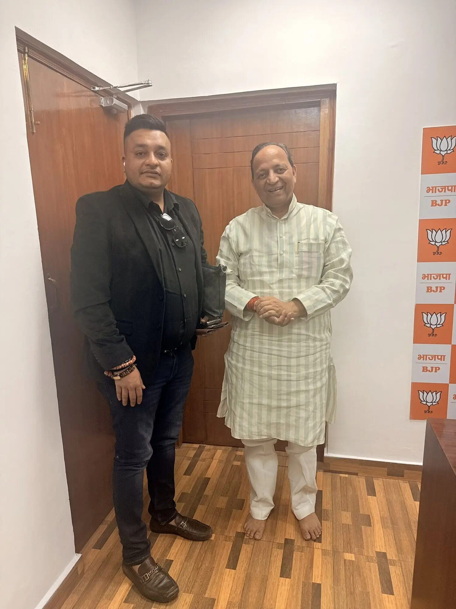 Nitish Jindal with BJP National General Secretary Shri Arun Singh