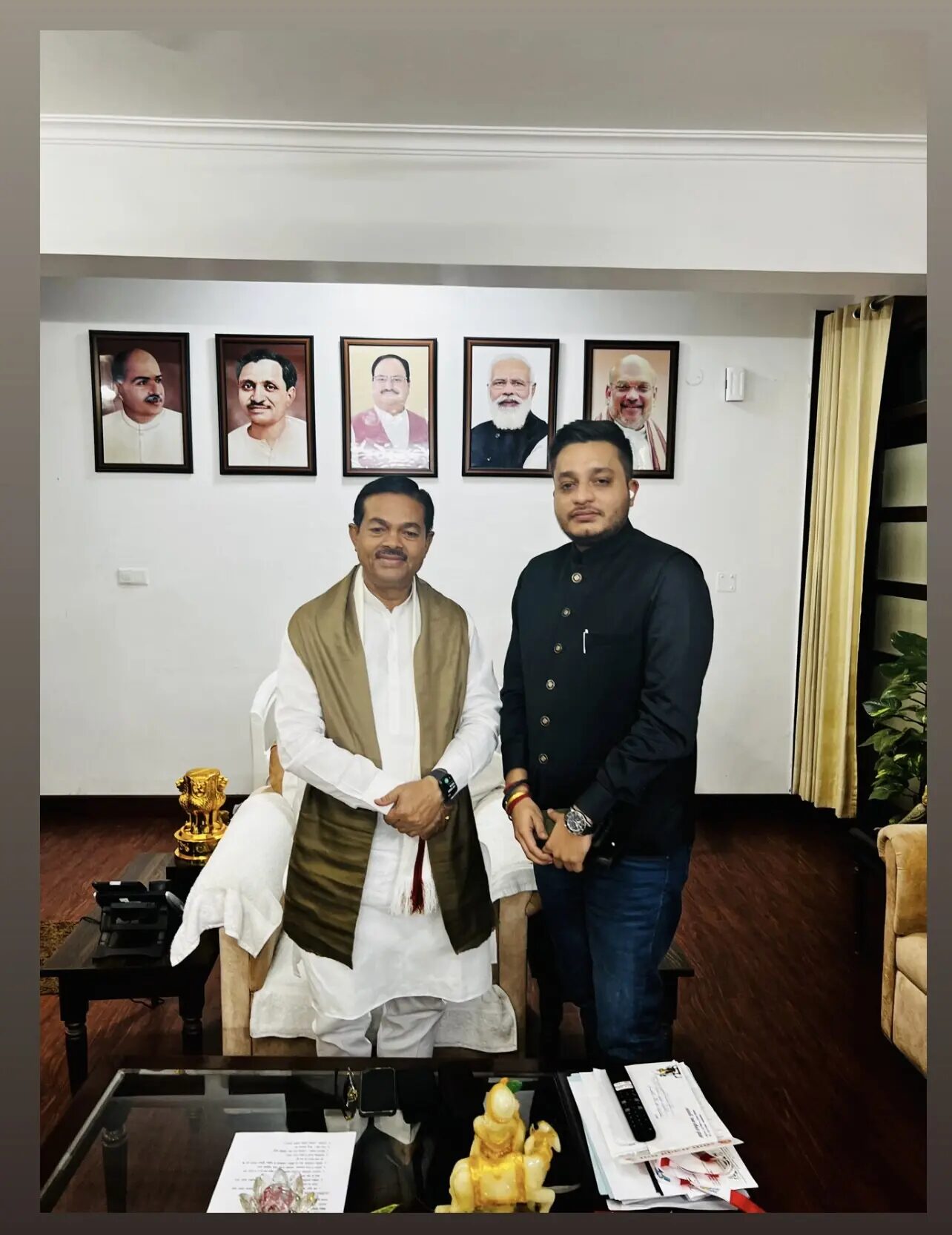 Nitish Jindal with Shri B L Verma
