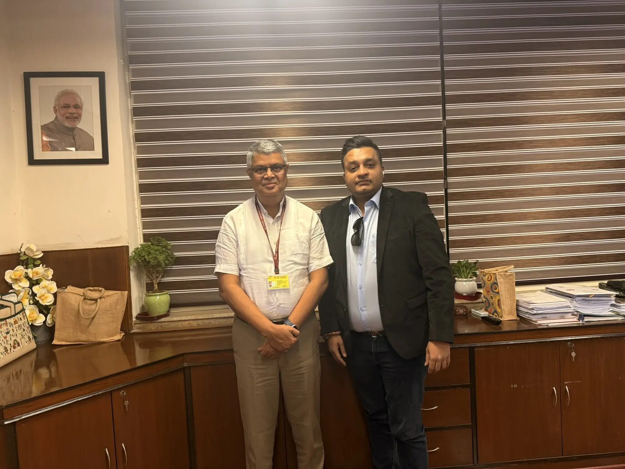 Nitish Jindal during an institutional policy meeting