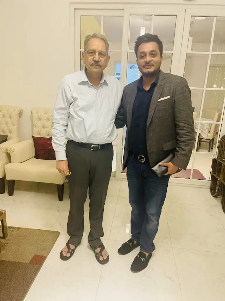 Nitish Jindal with Shri Karnal Singh