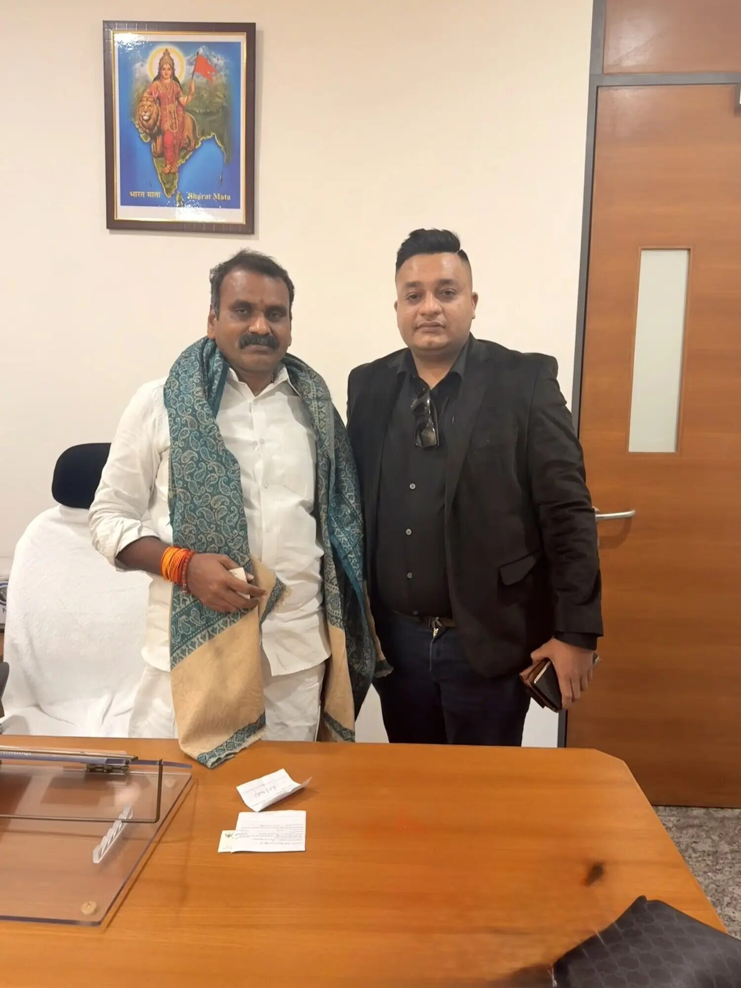 Nitish Jindal with Union Minister of State Dr L Murugan