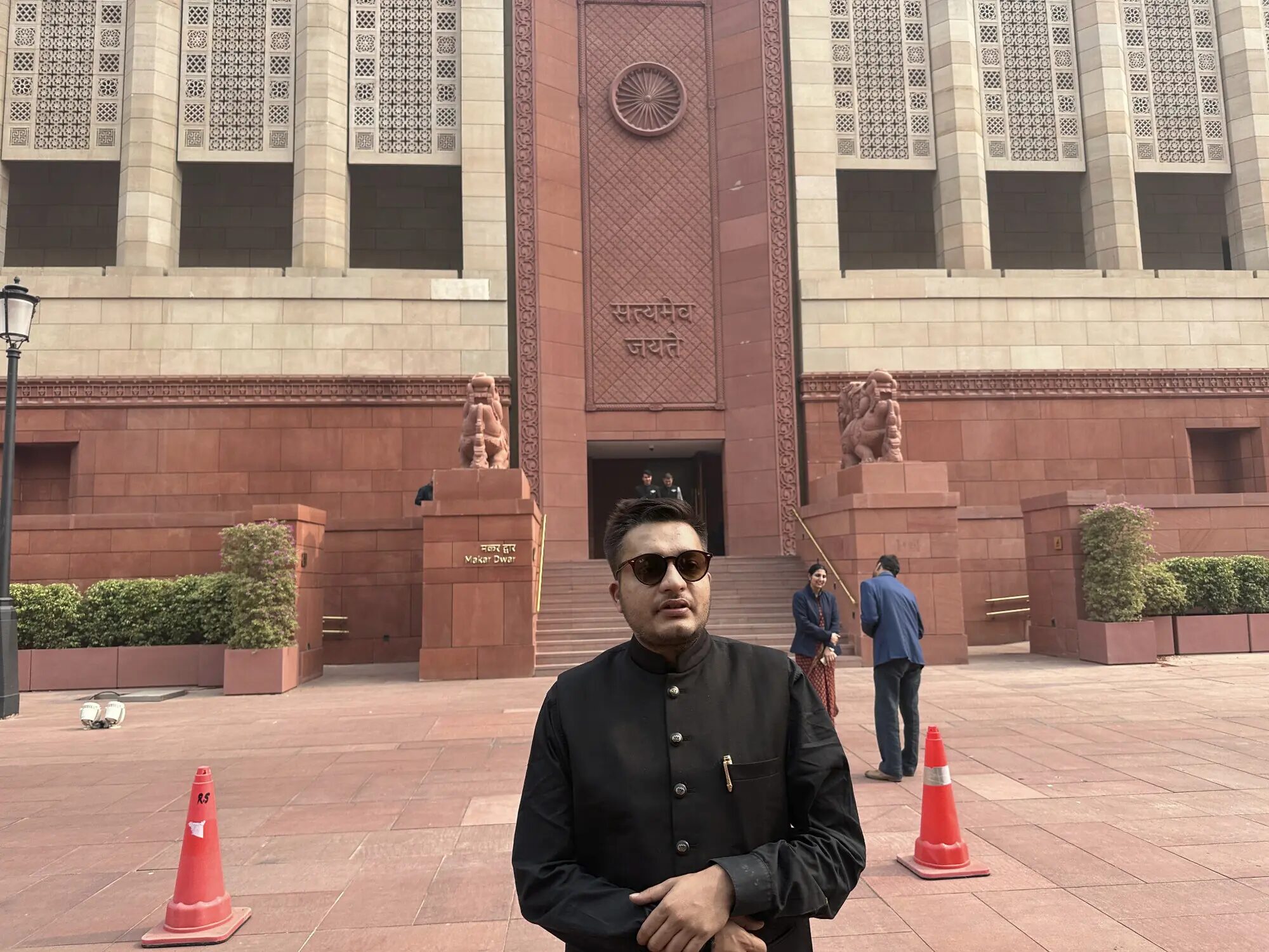 Nitish Jindal at the Parliament House complex in New Delhi