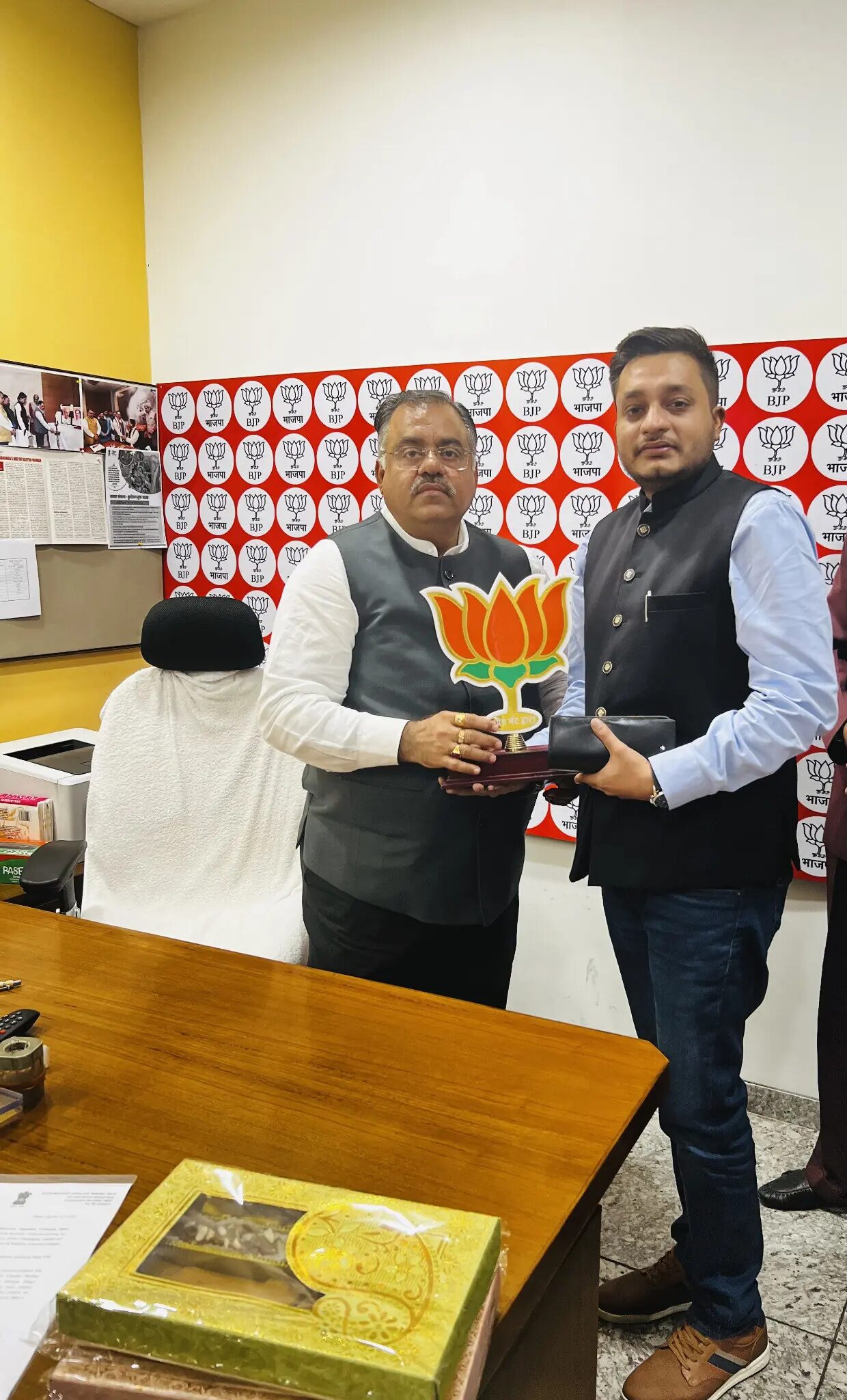 Nitish Jindal with BJP National General Secretary Shri Tarun Chugh